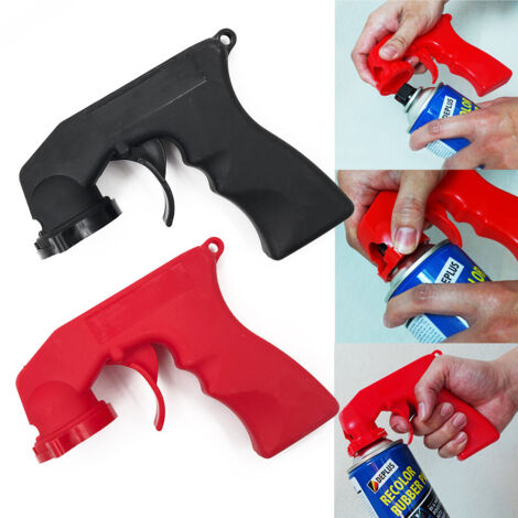 Poignée De Pistolet De Pulvérisation De Peinture Universel Aérosol Avec Outil De Réparation D'entretien De Voiture De Collier De Verrouillage À Gâchette Complète 2pcs (1/5)