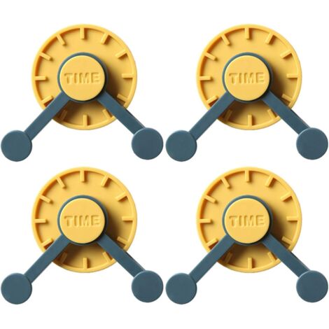 Crochet adhésif rotatif à 360° sans perforation - Cintre universel en forme de cloche - Petit crochet pour accessoires pratique et pratique pour la cuisine ou le bureau GROOFOO (Bleu foncé + jaune brl (1/4)