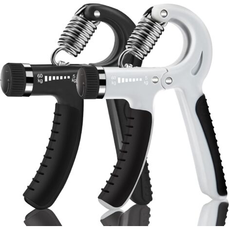 QAZQA Le renforcement des poignées de la Main exerce la Force du Doigt et la Force du Poignet. Pince de Musculation Peut être ajustée de 5 kg à 60 kg. Deux Pinces sont incluses Hand Grip (1/5)