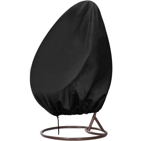 QAZQA Couverture de Chaise Suspendue, Housse de Fauteuil Suspendue, Housse de Protection pour Oeufs Chaise Imperméable, Coupe-Vent, Anti-UV, Tissu Oxford Robuste (190 x 115 CM) (1/5)