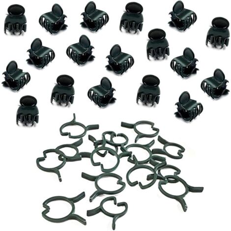 Lot de 100 pinces à orchidée pour plantes et orchidées - 100 pinces à plantes - Pour plantes grimpantes - Support en plastique (1/5)
