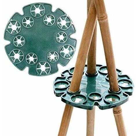 QAZQA Lot de 2 supports de haricots en bambou pour soutenir les plantes grimpantes, les tomates, les concombres, les clématites (1/5)