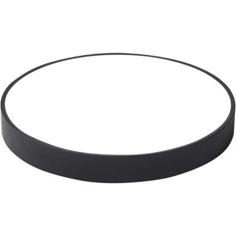 ZXPASRA 12W Plafonnier LED avec Détecteur de Mouvement, 1200LM 6500K Lampe de Plafond avec détecteur de Radar pour Escaliers, Couloir, Véranda, Garage Noir (1/5)
