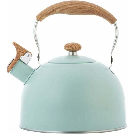 Bouilloire Sifflante, 2.5L Bouilloire Sifflante Induction Gaz Bouilloire En Acier Inoxydable Bouilloire Théière Sifflante Bouilloire A Sifflet Pour Induction Cuisinières Gaz, Faciles À Nettoyer