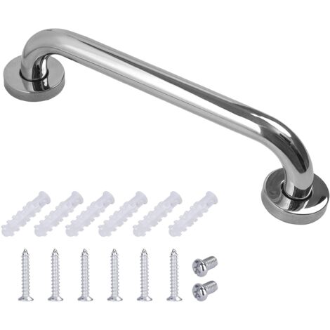 Barre d'appui en Acier Inox Poignée de Baignoire de Salle de Bain pour WC Toilette pour Personnes Âgées/Handicapées/Enfants/Enceinte 30 cm