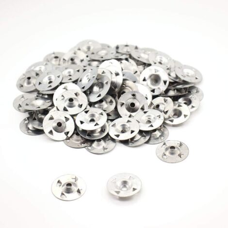 Lot de 100 rondelles à 4 griffes pour plaque de plâtre extrudée, isolation thermique