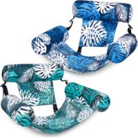 Inflatable Pool Floats Adult,2 Packs Floating Lounge Chairs,Blow up Pool Noodles for Adult Heavy Duty,Floating Chair for Party Summer Water Beach Lake Fun