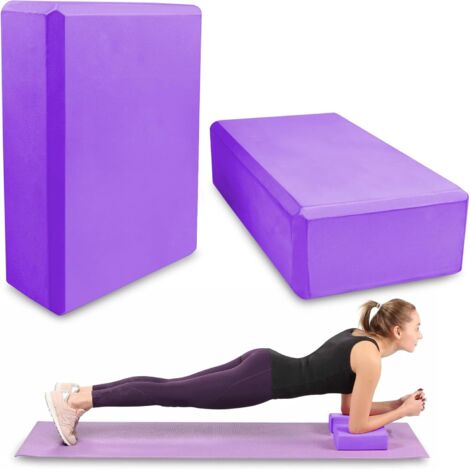 Lot De 2 Briques De Yoga Orivesso En Mousse EVA Haute Densité – 23x15x7,6 Cm, Antidérapantes, Pour équilibre, Flexibilité, Pilates