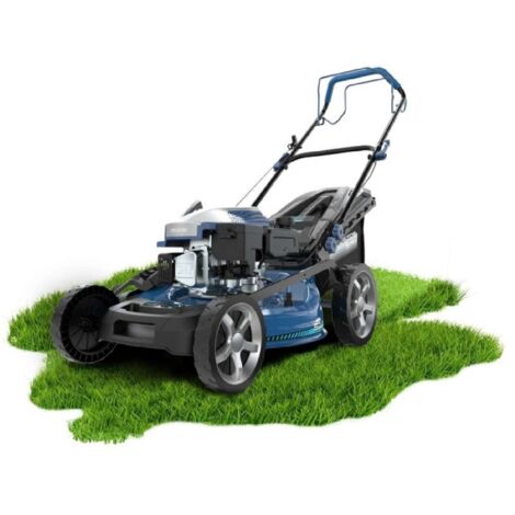 Cecotec Tagliaerba de Benzina Terrenator 4000.51 Totale Z Auto. Motore decc, 2,7kW e 3,7hp, Corpo de Acciaio 51cm, Cambio dede Altezza Z-Tech System e Trasmissione Automatica, 4in1 con Mulching (1/2)
