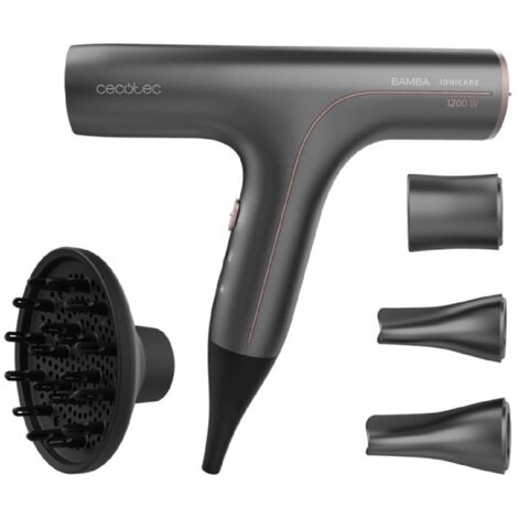 Asciugacapelli con motore digitale con ioni reali, Extreme Protezione e funzione autopulente condiffusore. (1/5)