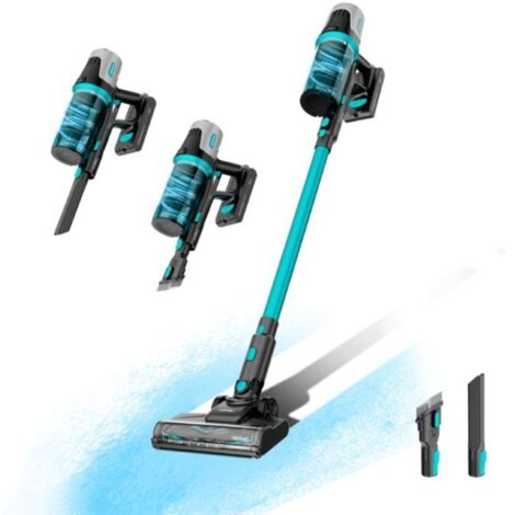 Aspirapolvere Verticale Senza Sacchetto Cecotec Conga Rockstar 1500 Horizon X-Treme XL, 215W, Autonomia di 60 Minuti, Sistema Ciclonico Parallelo, Spazzola Mista, Contenitore da 600ml, Nero e Blu (1/5)