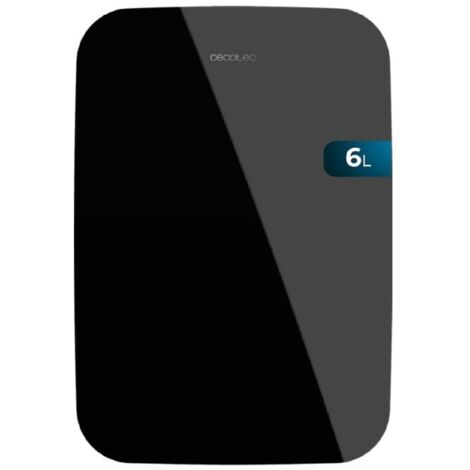 Cecotec Mini Frigo Bolero MiniCooling 6L Bahamas Black, Funzionamento 12V-220V, Compatibile auto e caravan, Funzione di raffreddamento e riscaldamento, Intervallo di temperatura 5-65º, Facile trasport