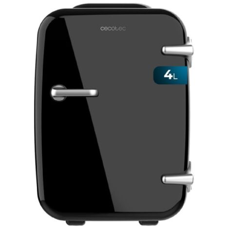 Cecotec Mini Frigo Bolero MiniCooling 4L Habana Black, Funzionamento 12V-220V, Compatibile auto e caravan, Funzione di raffreddamento e riscaldamento, Intervallo di temperatura 5-65º, Facile trasporto