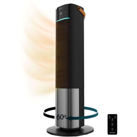 Cecotec Stufa a piantana con elemento in ceramica e 2000 W, display digitale, controllo touch, telecomando, oscillazione, 3 modalità di funzionamento e termostato regolabile. (1/5)