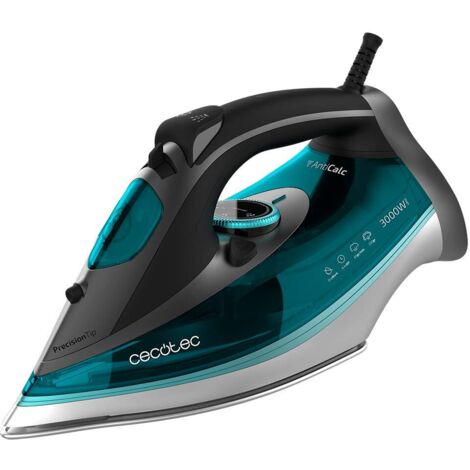 Cecotec Ferro da stiro Turbo nero grigio turchese 3000W (1/5)