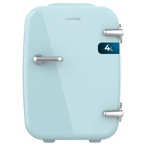 Cecotec Mini Frigo Bolero MiniCooling 4L Habana Light Blue, Funzionamento 12V-220V, Compatibile auto e caravan, Funzione di raffreddamento e riscaldamento, Intervallo di temperatura 5-65º, Facile tras (1/3)