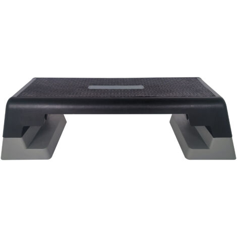 Plateforme de fitness réglable, step antidérapant pour aérobic et renforcement musculaire, idéal home gym et exercices de gainage, gris (1/5)