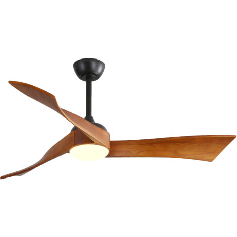 Ventilateur de plafond 52" LED, 6 vitesses, moteur CC écoénergétique, télécommande, chambre et salon (1/5)