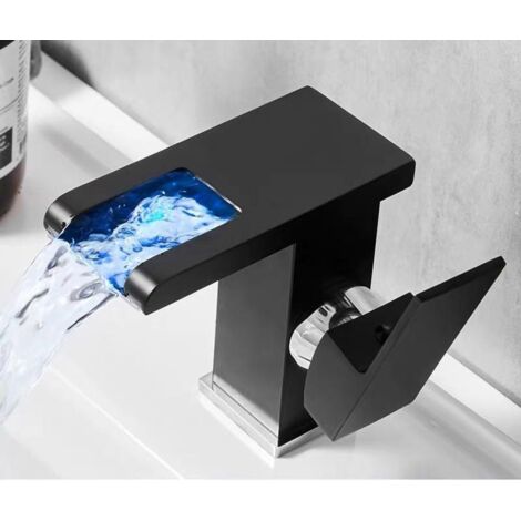 LED bathroom faucet with color change and easy temperature control (1/5)