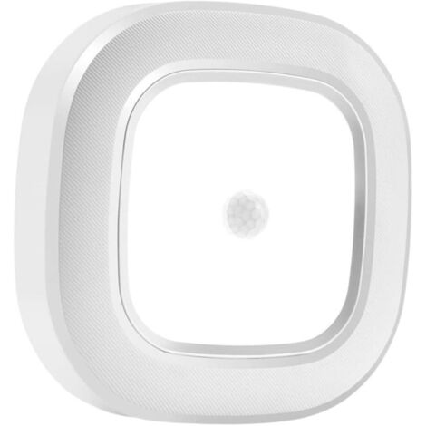 Modern square LED ceiling light with motion sensor, white light for bedroom, kitchen, hallway