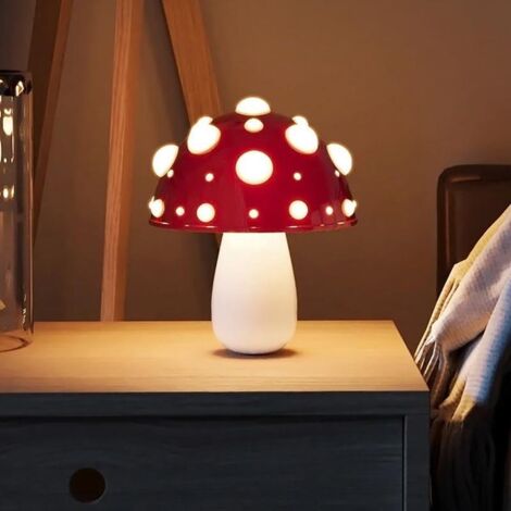 Lampe Champignon LED Sans Fil Tactile Intensité Variable USB Bureau Salon (1/5)