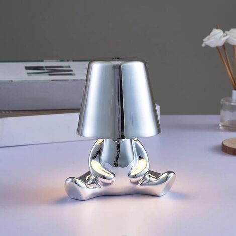 Lampe de Table LED Sans Fil Rechargeable Métal 3 Niveaux Intensité Bureau Chambre (1/5)