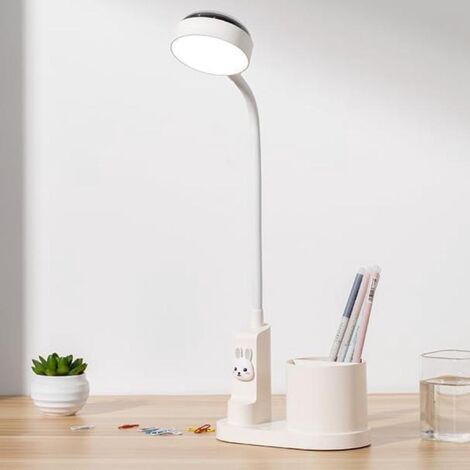 Lampe de Bureau Enfant LED Couleur Auto Changeante Porte-Stylo Intensité Réglable (1/5)