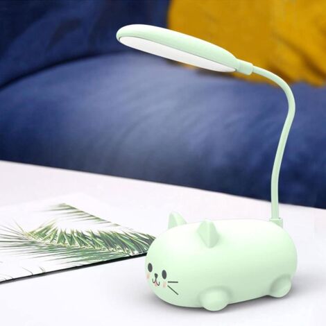 Lampe LED Chat USB Rechargeable Sans Fil Protection Yeux Lecture Chevet Bureau (1/5)