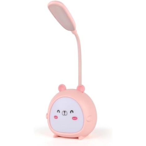 Lampe de Bureau LED Enfant Rose Sans Fil USB Rechargeable Lecture Chevet Cadeau (1/5)