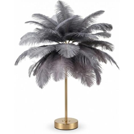 Lampe de Table LED Plumes Tactile USB Rechargeable Décoration Chambre (1/5)