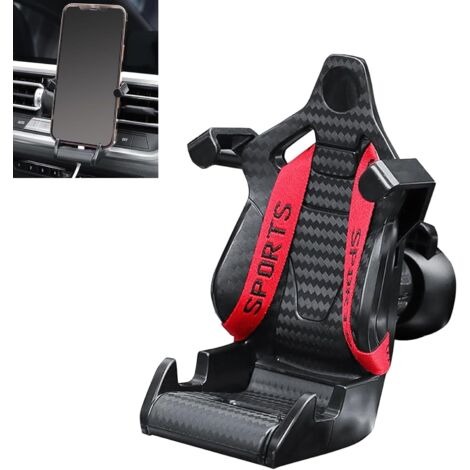 Support téléphone voiture grille aération 360°, clip adaptatif universel (1/5)