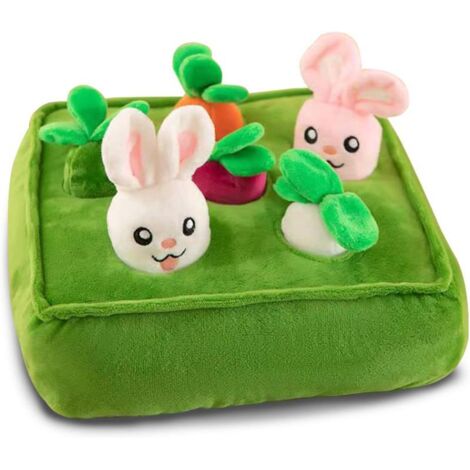 Tapis friandises chien carottes peluche, jouet éducatif nettoyage dents (1/5)