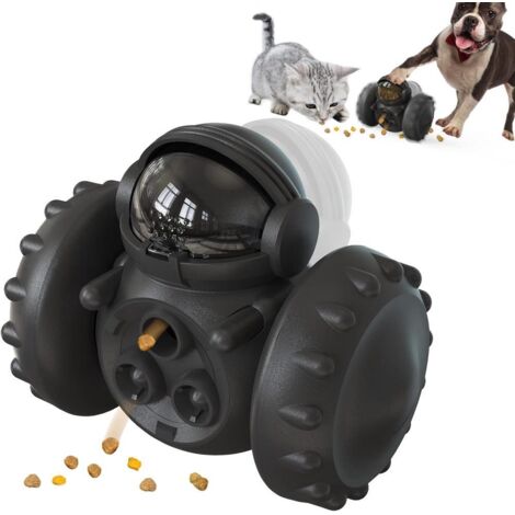 Distributeur nourriture chien chat voiture équilibre noir éducatif (1/5)