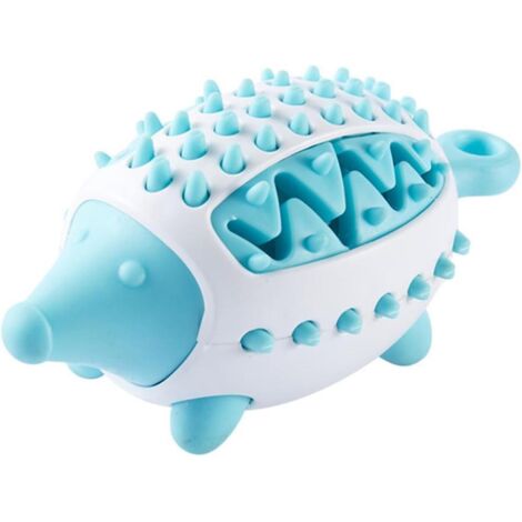 Jouet chien couineur bleu, peluche mâcher portable chiot (1/5)