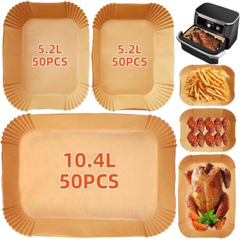 150 feuilles papier friteuse air 9-10,4 L, papier cuisson antiadhésif