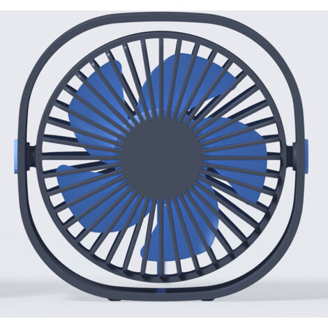Ventilateur bureau USB rotation 360°, mini ventilateur silencieux portable (1/5)