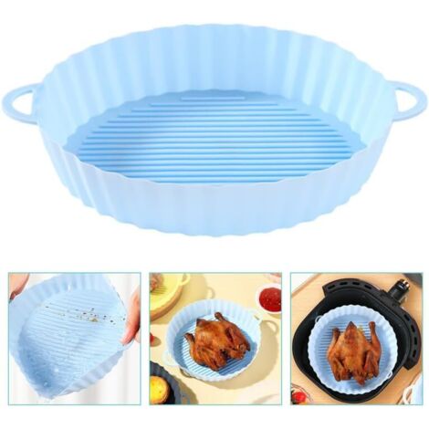 Tapis silicone friteuse air réutilisable, revêtement antiadhésif résistant chaleur durable (1/5)