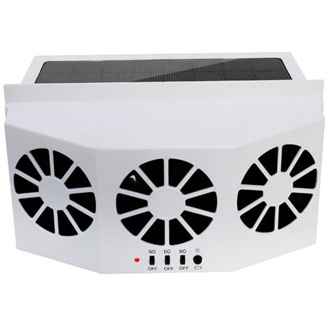 Ventilateur solaire voiture, refroidisseur air fenêtre été installation facile