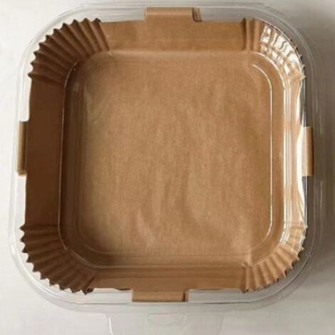 100 feuilles papier cuisson carré 20 cm friteuse air, antiadhésif jetable universel