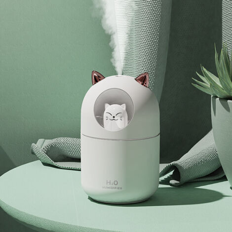 Humidificateur USB chat mignon, diffuseur huiles essentielles bureau (1/5)