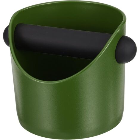 Mini knock box café, récipient marc expresso ABS avec poignée vert (1/5)
