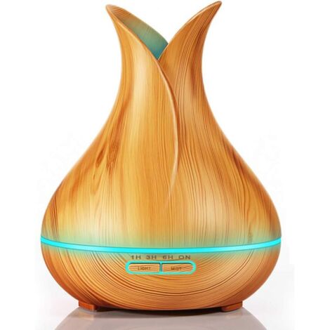 Diffuseur huiles essentielles grande capacité bois, humidificateur ultrasonique (1/5)