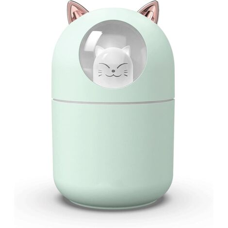 Humidificateur chat 300 ml USB portable, brume fine maison voyage (1/5)