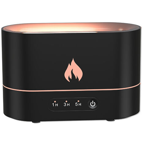 Diffuseur huiles essentielles flamme USB, humidificateur LED veilleuse maison (1/5)