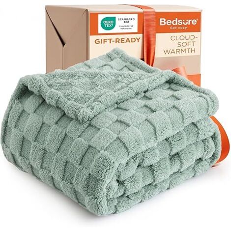 Couverture chien chat polaire corail, plaid chaud doux pour canapé couchage animaux 127x152 cm (1/5)