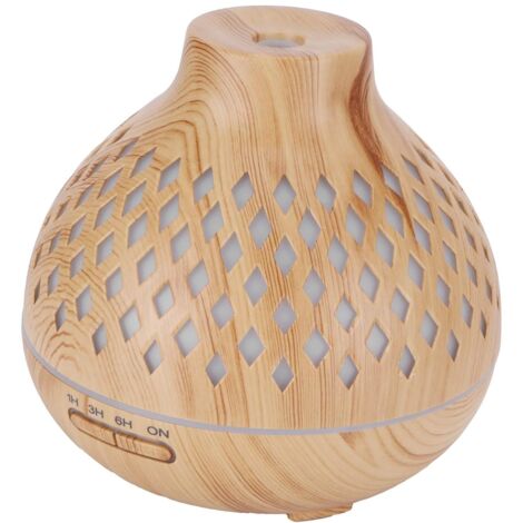 Humidificateur 400 ml bois, diffuseur arômes ultrasonique silencieux maison bureau (1/5)