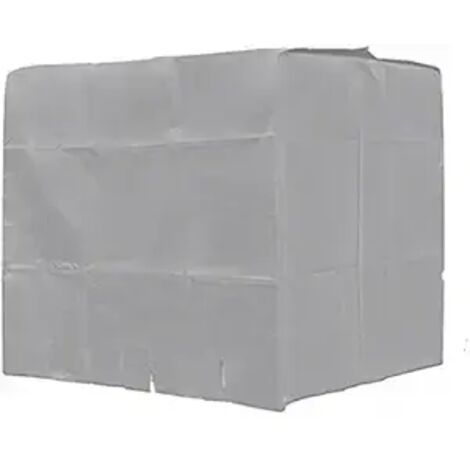 Housse IBC 600 L 120x80x100 cm, 210D Oxford, antipoussière and pluie, grise (1/2)
