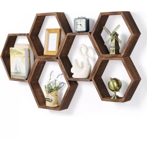 Etageres Murales Hexagonales