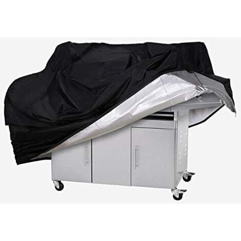 Housse barbecue imperméable UV, sangles réglables, protection extérieur (1/5)