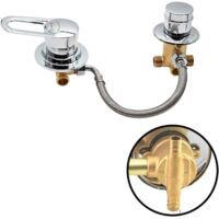 Solid brass 2-5 way diverter valve – Hot/cold water mixer for bath, shower and steam room